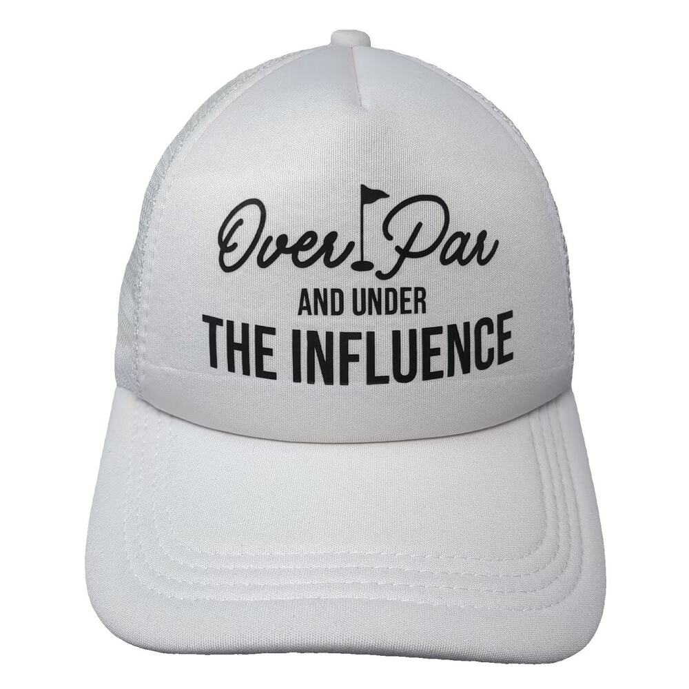 Hobby Lobby Trucker Hat White Black OS Snapback Mesh Golf Graphic Adjustable